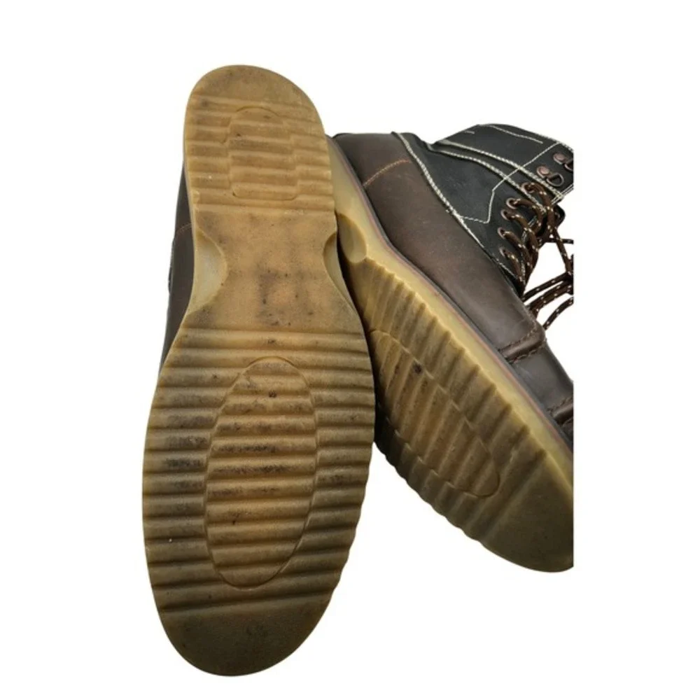 Sonoma Duck Boots Mens 13 Brown Sherman Ankle Lace‎ Up Two Tone Contrast Stitch